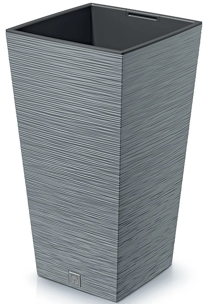 Plastový kvetináč DFSH300 29,5 cm - sivý betón