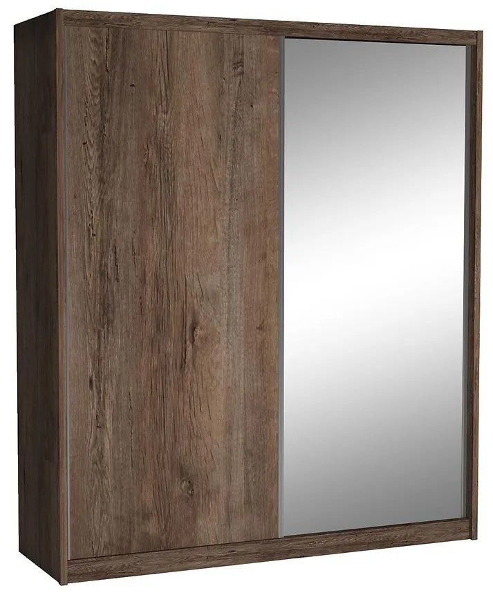 Skriňa Maciej zrkadlo 208 cm dub lefkas