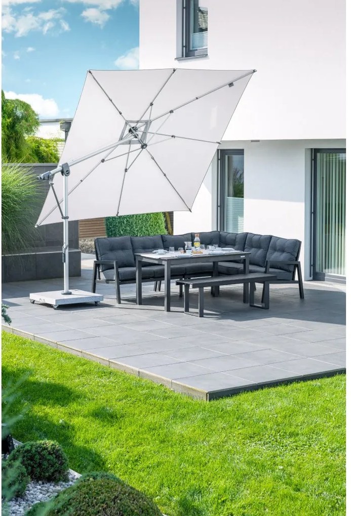 Doppler Pojazdný stojan na slnečník 140 kg - žulový s kolieskami