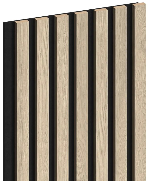 Mexen Lam-F, akustické stenové lamely 275 × 31,5 cm, filc 6 mm, dub perlový, S105-275317-2812-058