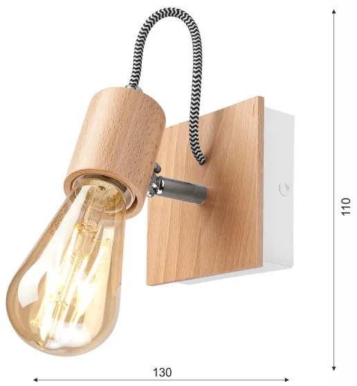 Nástenné svietidlo GUSTAVO 1xE27/60W/230V