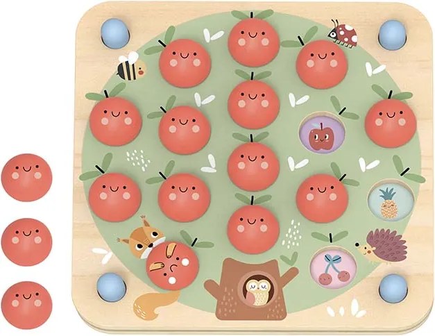 TookyToy Drevené pexeso - jabĺčka