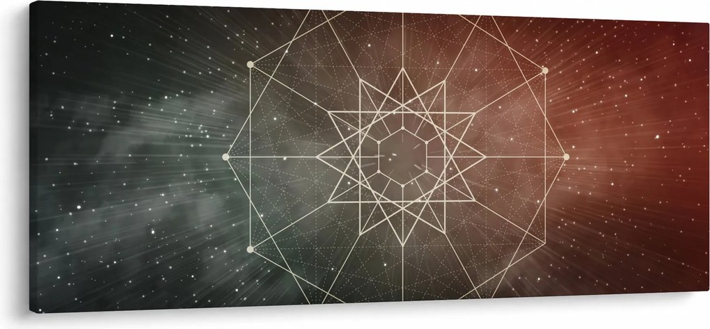 Obraz - Vesmírny dodecagram (120x50 cm)