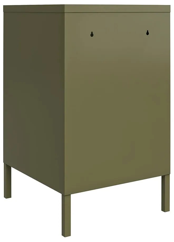 Kaki kovový nočný stolík Bradford – Støraa