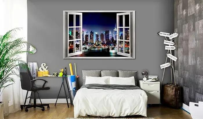 Obraz - Window: View of New York Veľkosť: 120x80, Verzia: Premium Print
