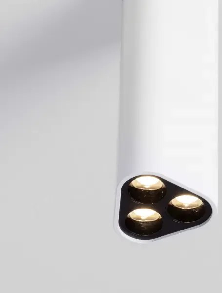 LED bielo-čierne dizajnové stropné svietidlo Etho 15