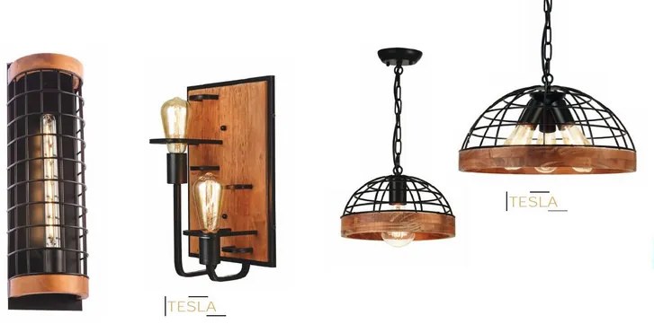 ACA DECOR Závesné svietidlo TESLA max. 3x60W/E27/230V/IP20