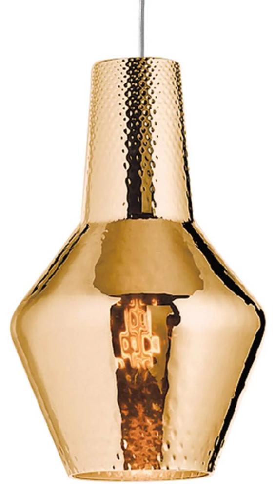 Závesná lampa Romeo 130 cm staro-zlatá metalická
