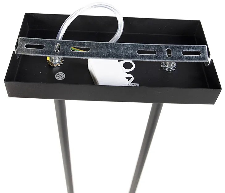 Závesné svietidlo čierne bez tienidla - Combi 3 Deluxe