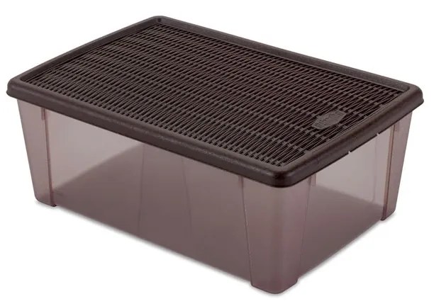 STEFANPLAST Viacúčelový box Elegance L, hnedý