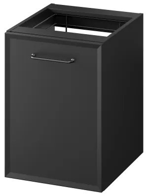 Cersanit S1022-012 -Závesná kúpeľňová skrinka s košom na bielizeň MILLE 40x45 cm čierna