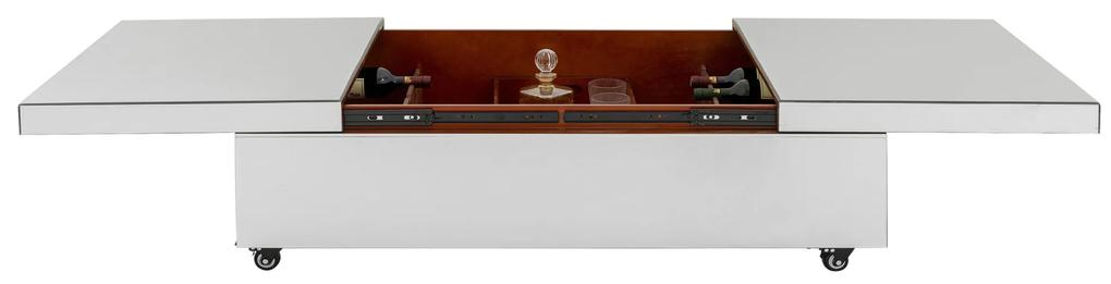 Luxury konferenčný stolík a minibar zrkadlový 120x75cm