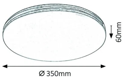 Rabalux 3347 - LED Stropné svietidlo OSCAR LED/18W/230V