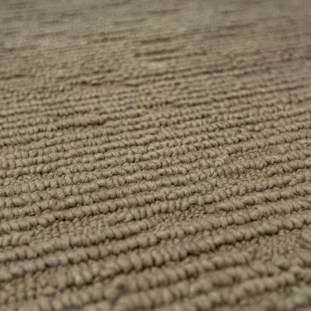 Kaki ručne tkaný vlnený koberec 120x170 cm Harris Boucle – Flair Rugs