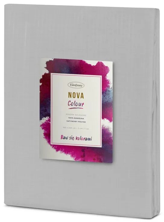 Dekorstudio Obliečka na paplón NOVA COLOUR 160x200cm oceľová