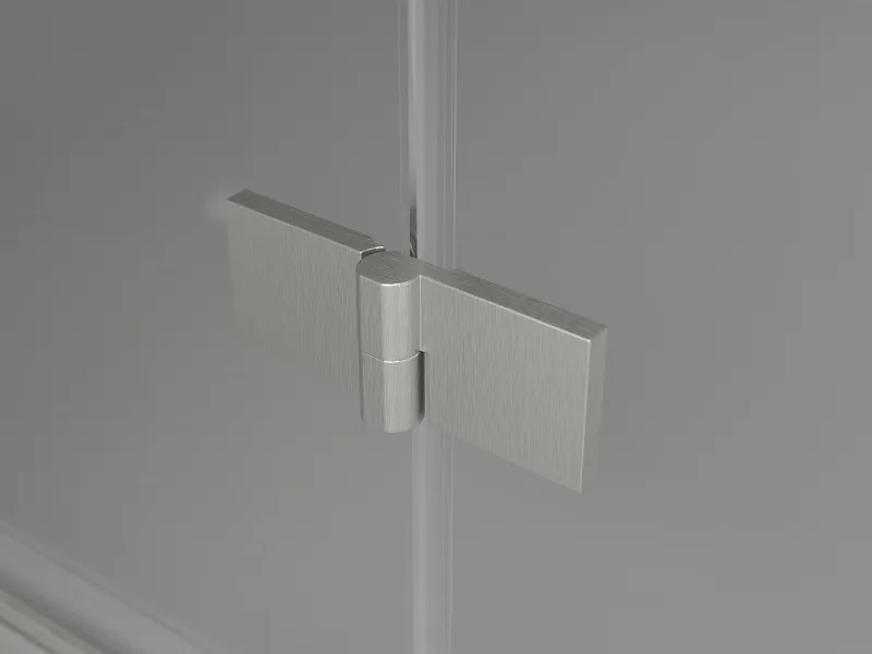 Mexen Lunar, L sklápací sprchový kút ľavý 95 x 80 cm, 8mm číre sklo, oceľový profil, 834L-095-080-97-00-L