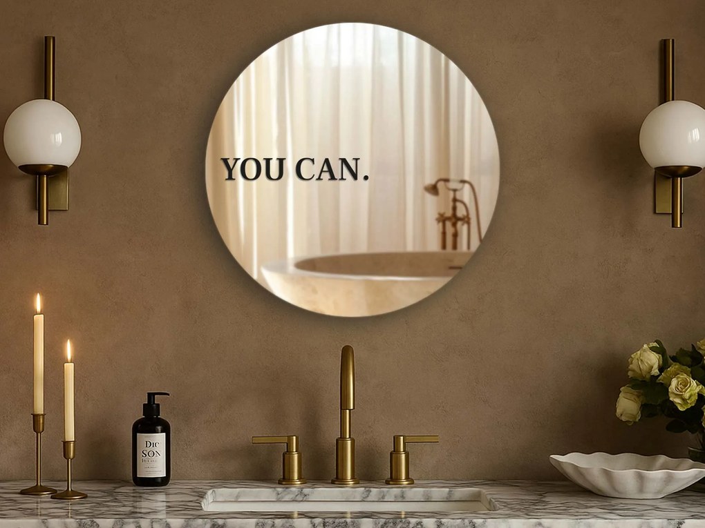 Nálepka na zrkadlo S33 – YOU CAN.