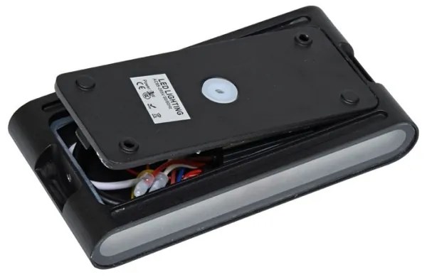 Ecolite ZFP12-CR - LED Vonkajšie nástenné svietidlo BRICK 2xLED/6W/230V IP65 čierna