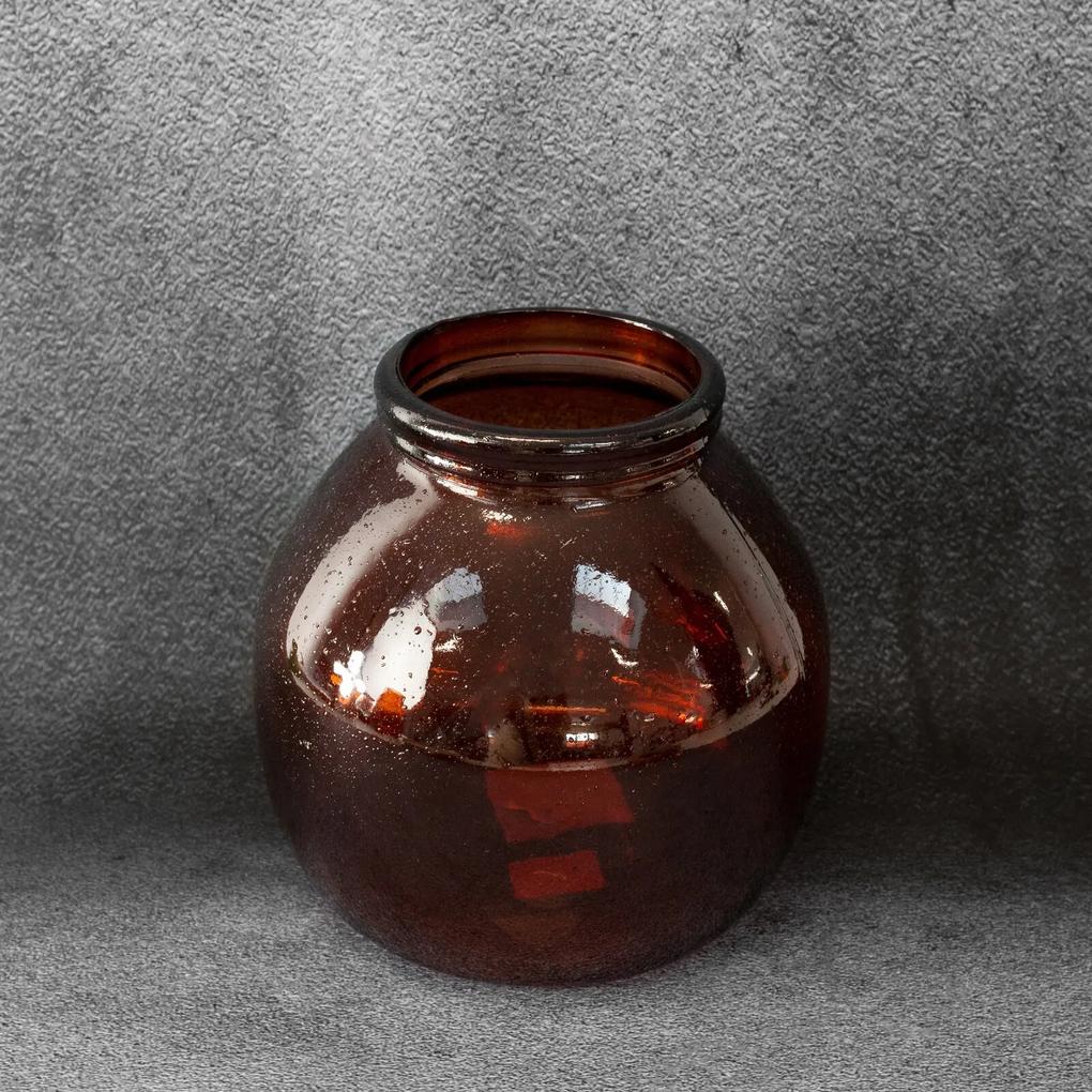 Dekoratívna váza LILY 21x20 CM červená