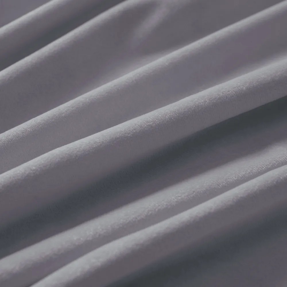 Biante Zamatový okrúhly obrus Velvet Premium SVP-013 Sivý Ø 100 cm