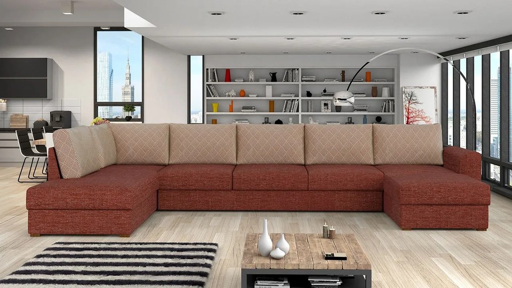 Rohová sedačka Astana Large Premium, Dostupné poťahy: Abriamo 04, Strana: Ľavá - U