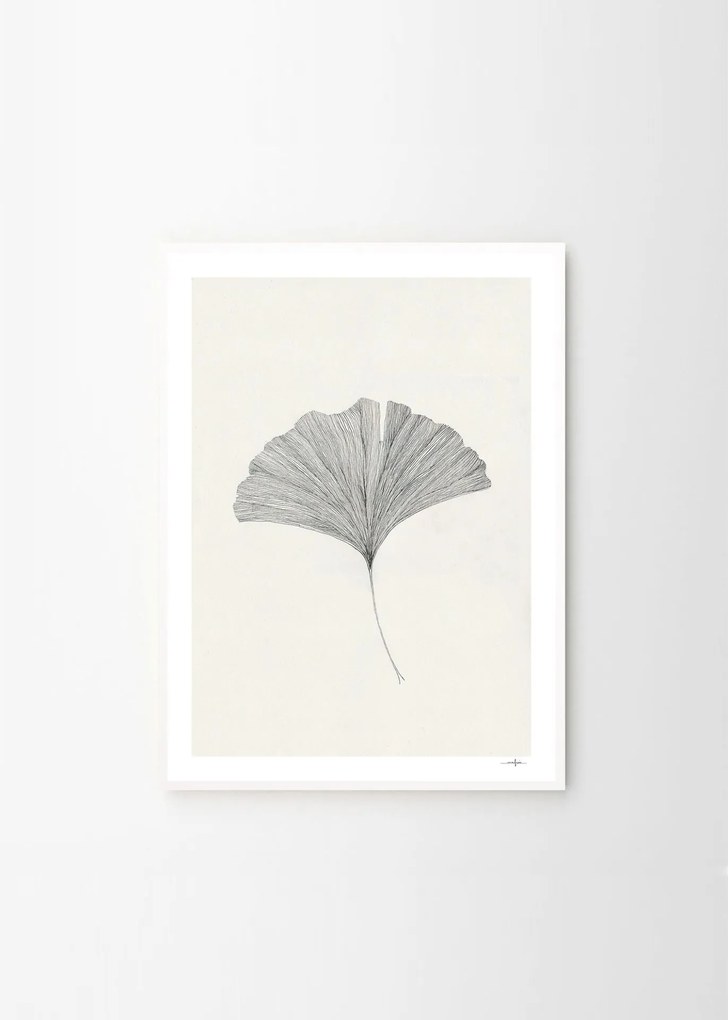 THE POSTER CLUB Autorský plagát Ginkgo Leaf by Ana Frois A4