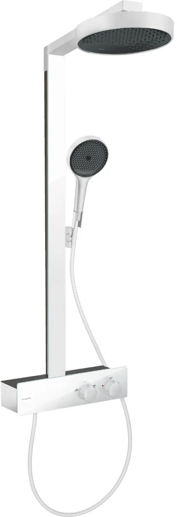 Hansgrohe Rainfinity, Showerpipe 250 1jet EcoSmart s termostatom ShowerTablet 350, biela matná, HAN-28742700