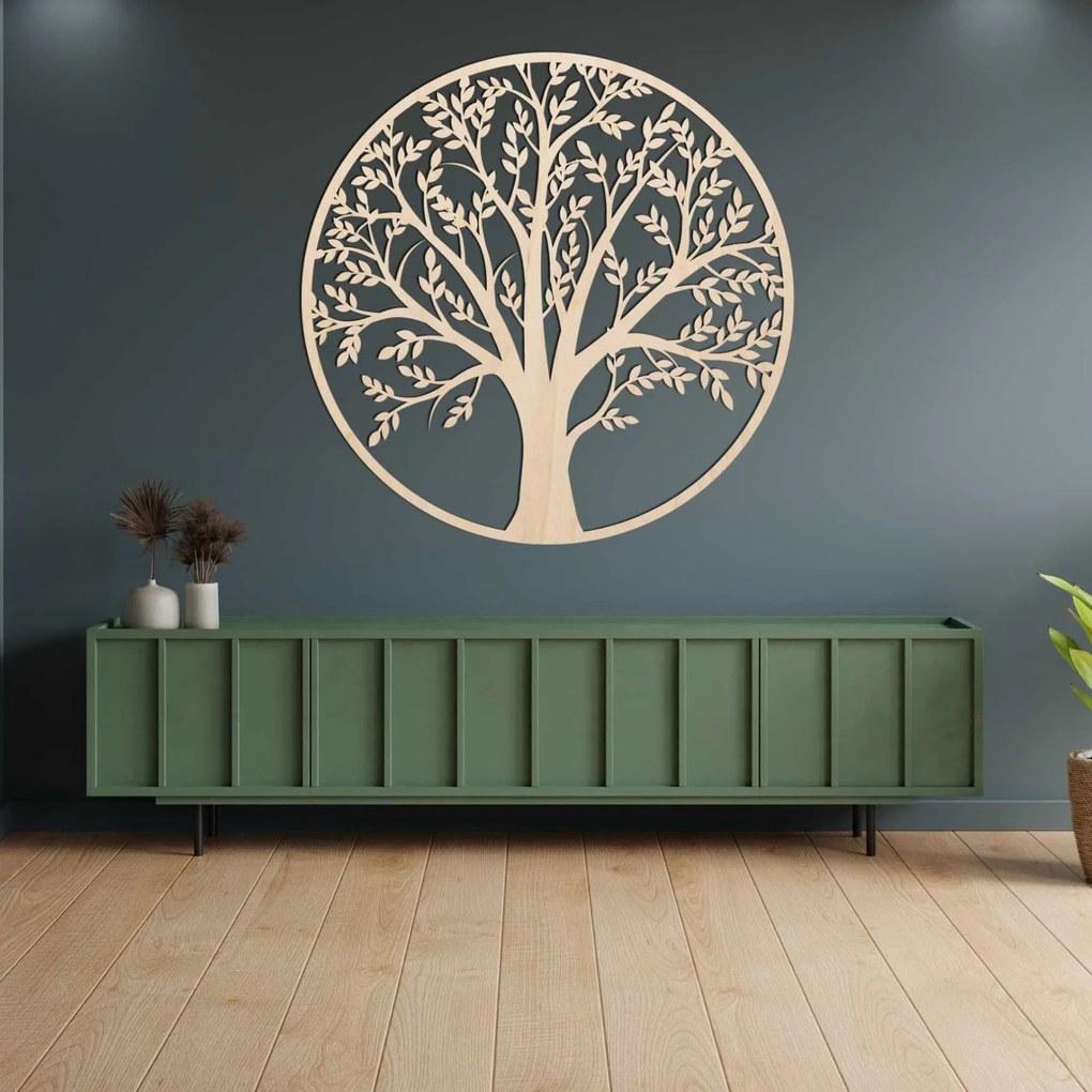 SENTOP | Drevený Strom života v kruhu | Elegantná dekorácia na stenu | SENTOP PR0217