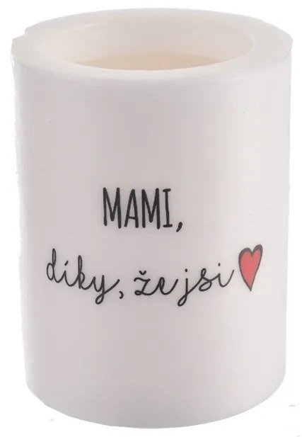 InDecor Sviečka s vôňou MAMI, díky, že jsi, 8 x 10 cm