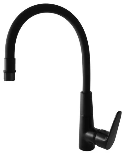 RAV SLEZÁK Amur drezová batéria so silikónovým ramienkom čierna am719.0/10cmat AM719.010CMAT