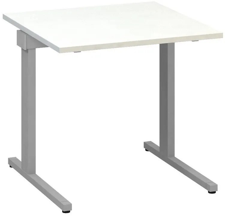 Stôl ProOffice C 80 x 80 cm, biela