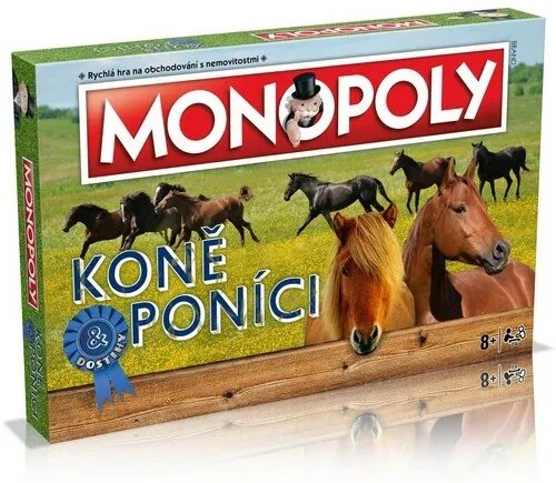 Monopoly Kone a poníky spoločenská hra v krabici 40x27x5, 5cm