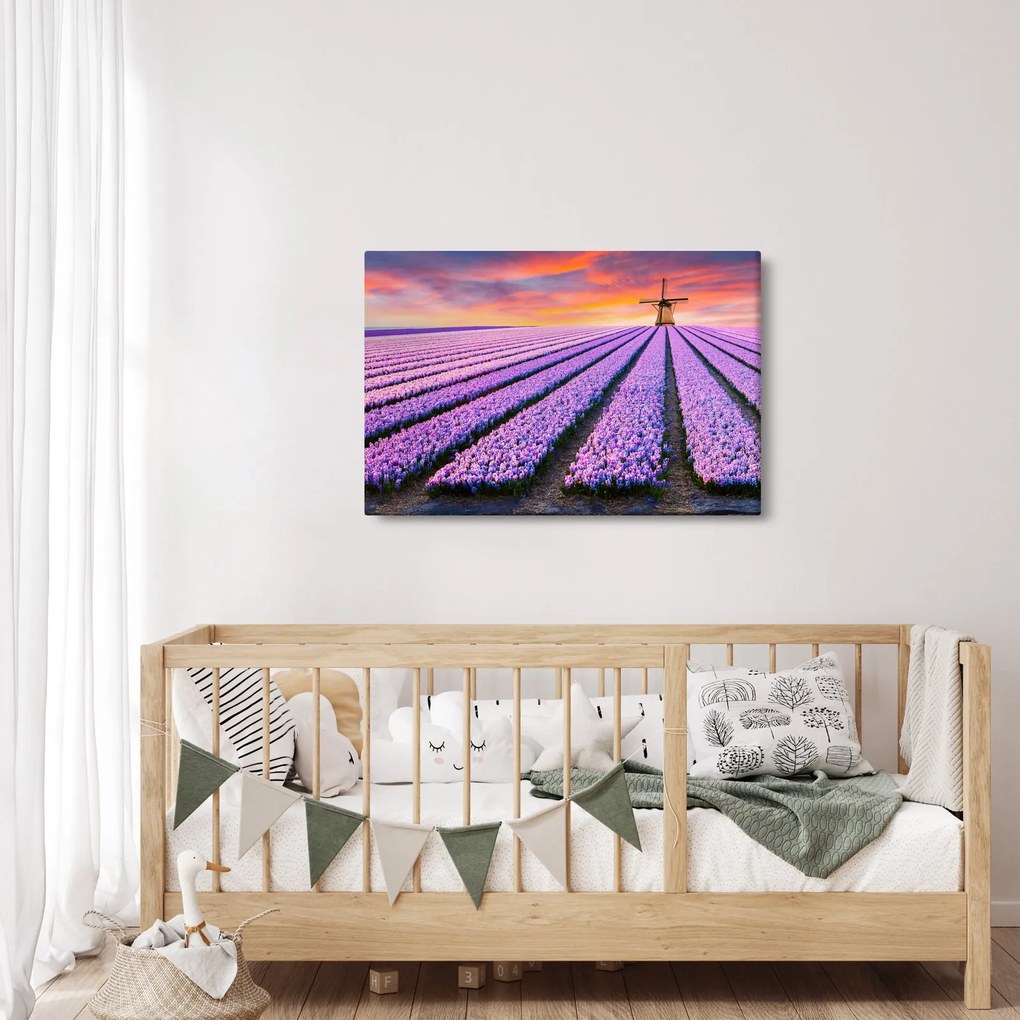 Obraz - kvetinová farma (90x60 cm)