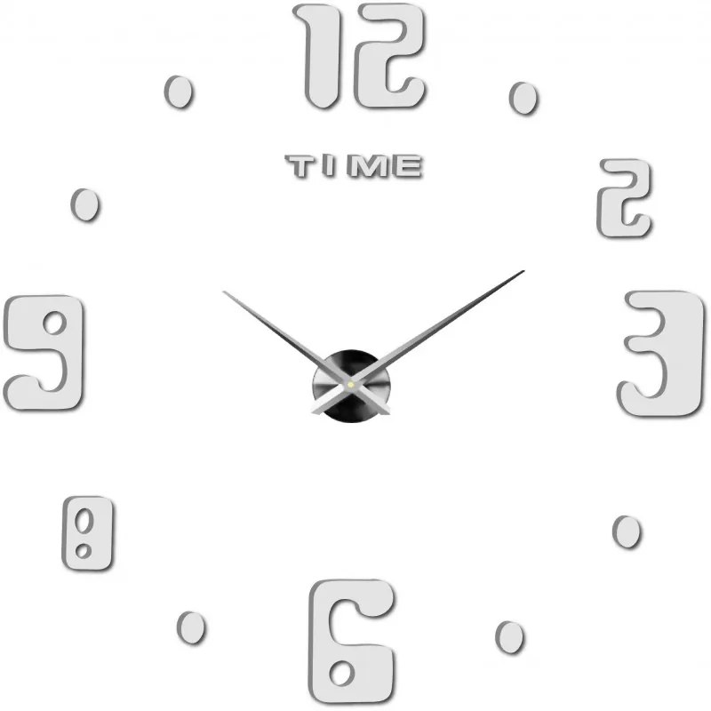 Moderné nalepovacie nástenné hodiny | 3D hodiny 12S009 HEU-