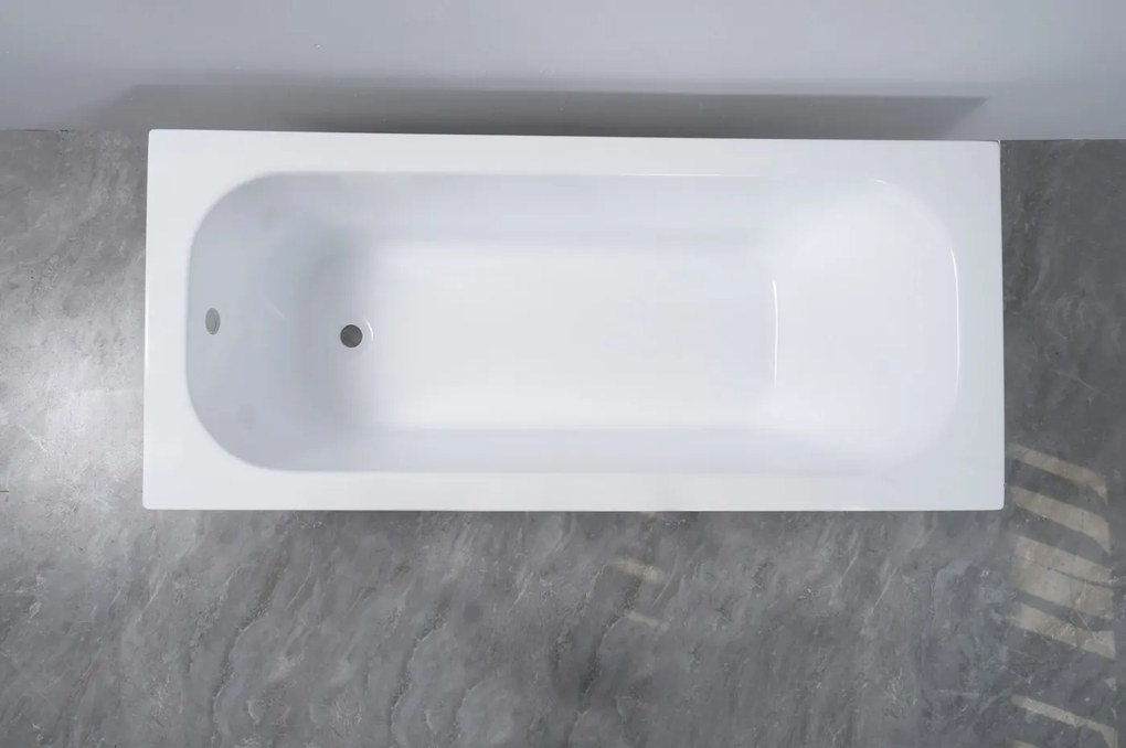 Erga Pureline-O, vaňa 1400x700x400 mm bez nožičiek, biela lesklá, ERG-V07-PURELINE-O-140x070-WH