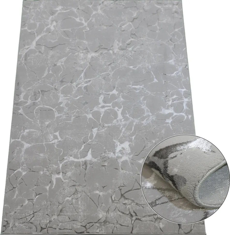 BE Koberec Esprit 3601 GREY – sivý obdĺžnikový Rozmer: 200x290 cm