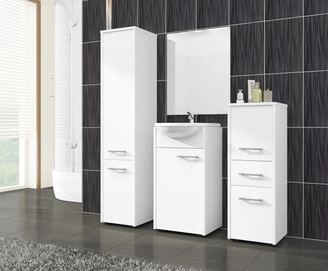Kúpeľňová skrinka FIN 30 2D 140 cm biela