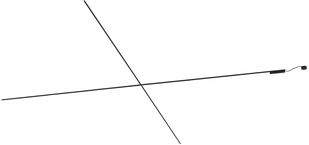 Moderný koľajnicový systém čierny 1-fázový 1000 cm - Magnetic