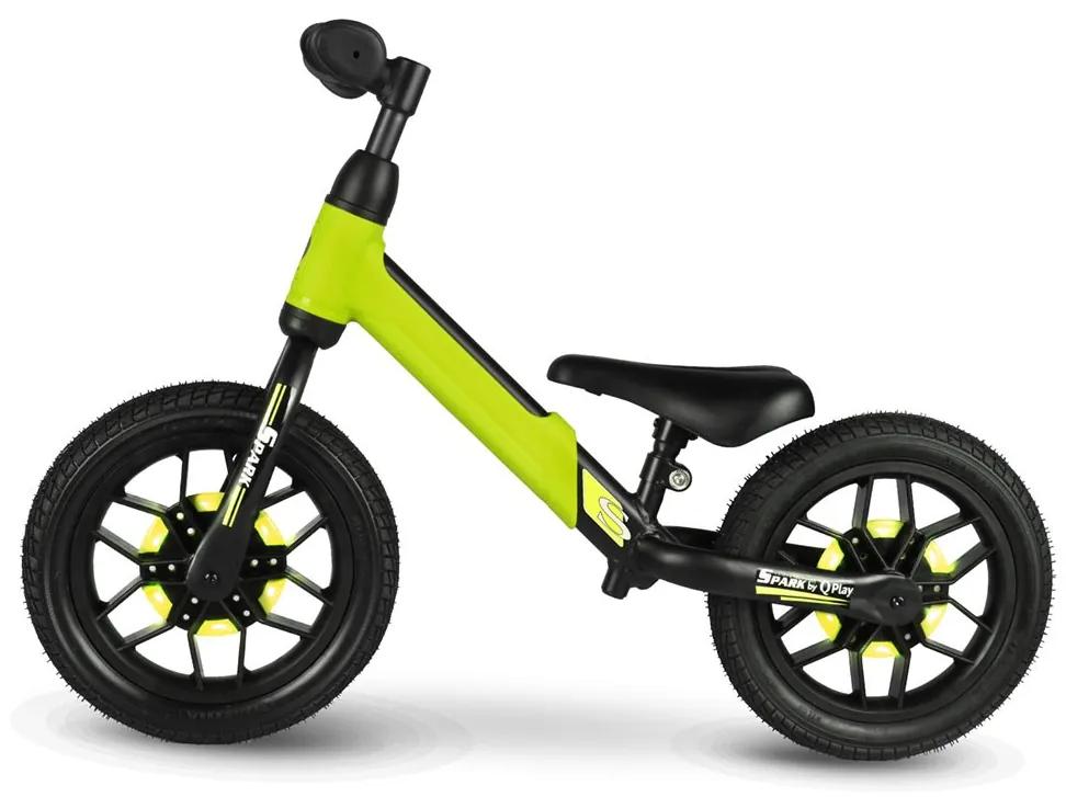 Detský balančný bicykel Qplay Spark zelený