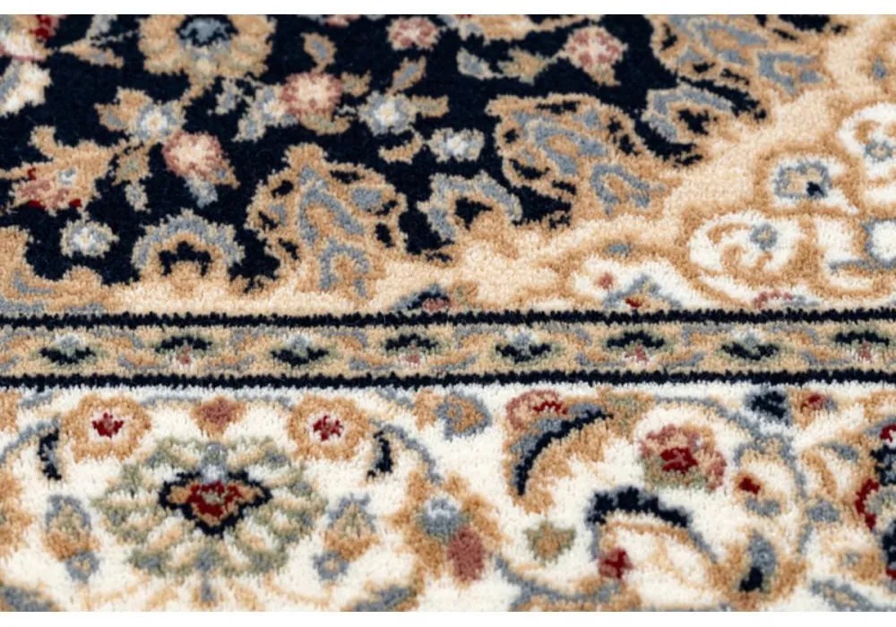 Vlnený kusový koberec Abdul čierny 120x170cm