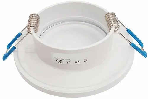 Podhľadové svietidlo Round, 1x biele kovové tienidlo, w