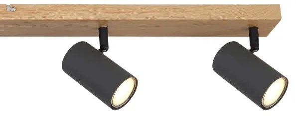 Globo 57911-6DG - Bodové svietidlo ROBBY 6xGU10/35W/230V hnedá/čierna