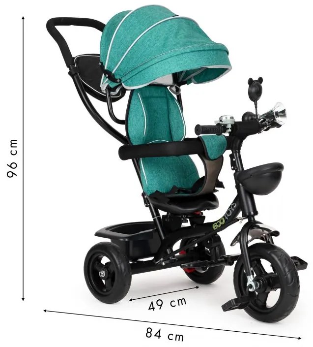 Mätová trojkolka s otočným sedadlom, Ecotoys