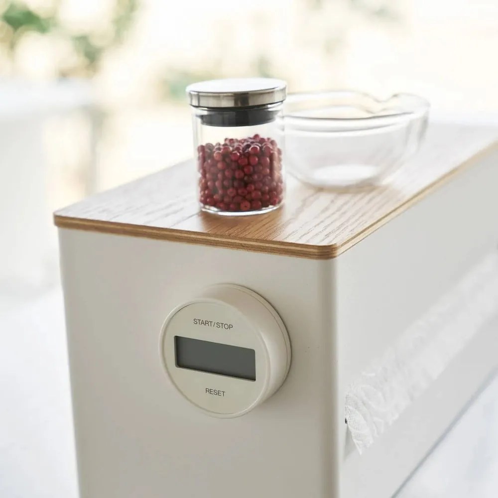 Biely kovový stojan na papierové utierky Rin – YAMAZAKI