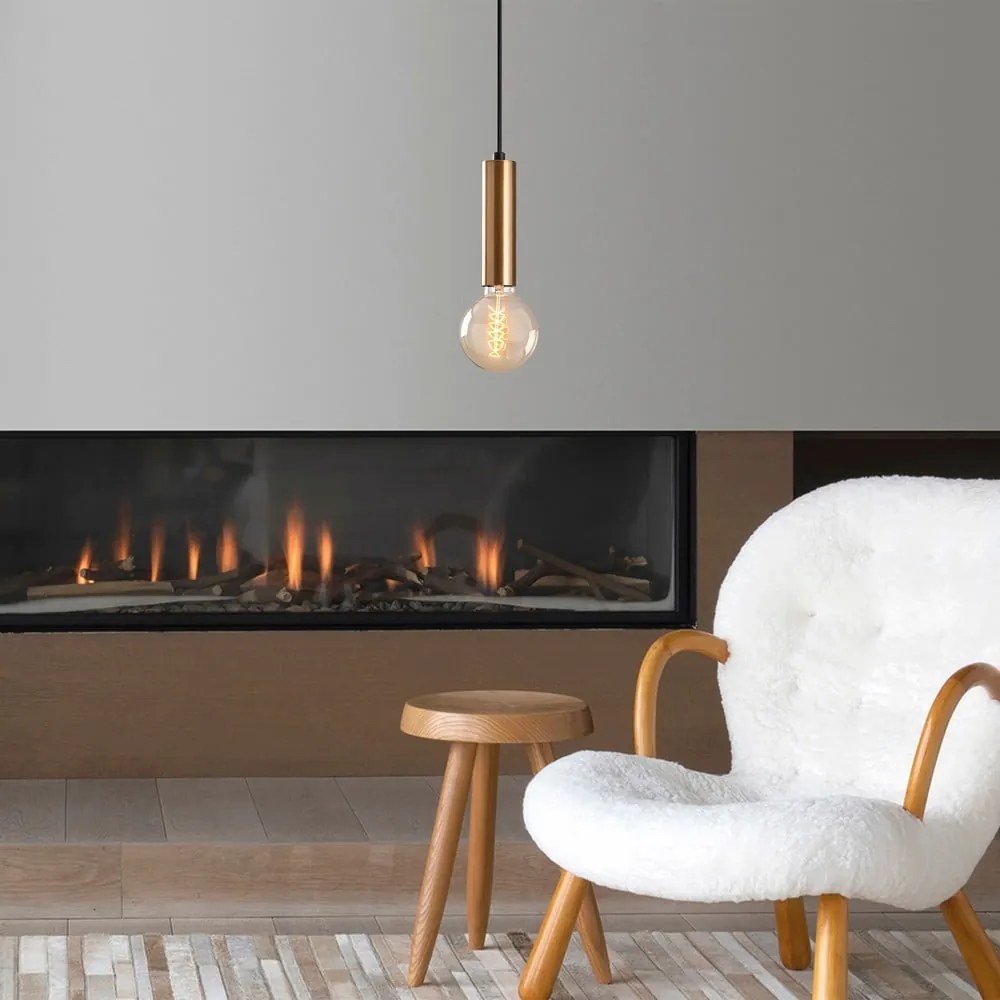 Závesné svietidlo v zlatej farbe ø 4 cm Tempo – Opviq lights