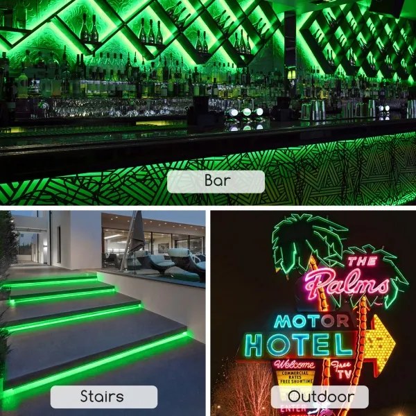 Aigostar - LED pás LED/350W/230V 50m zelený IP65