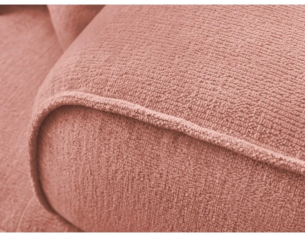 Ružová ženilková pohovka 237 cm Whesley – Bobochic Paris