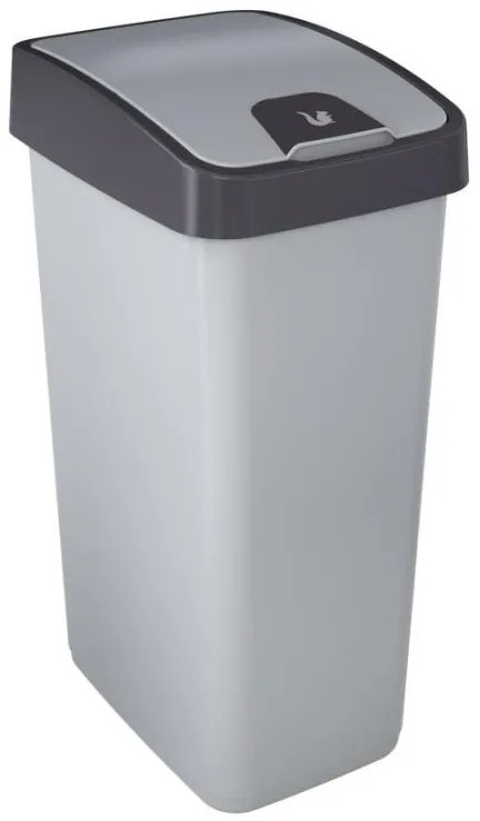 Kôš na odpad UH 45 l MAGNE flip strieborný KLC