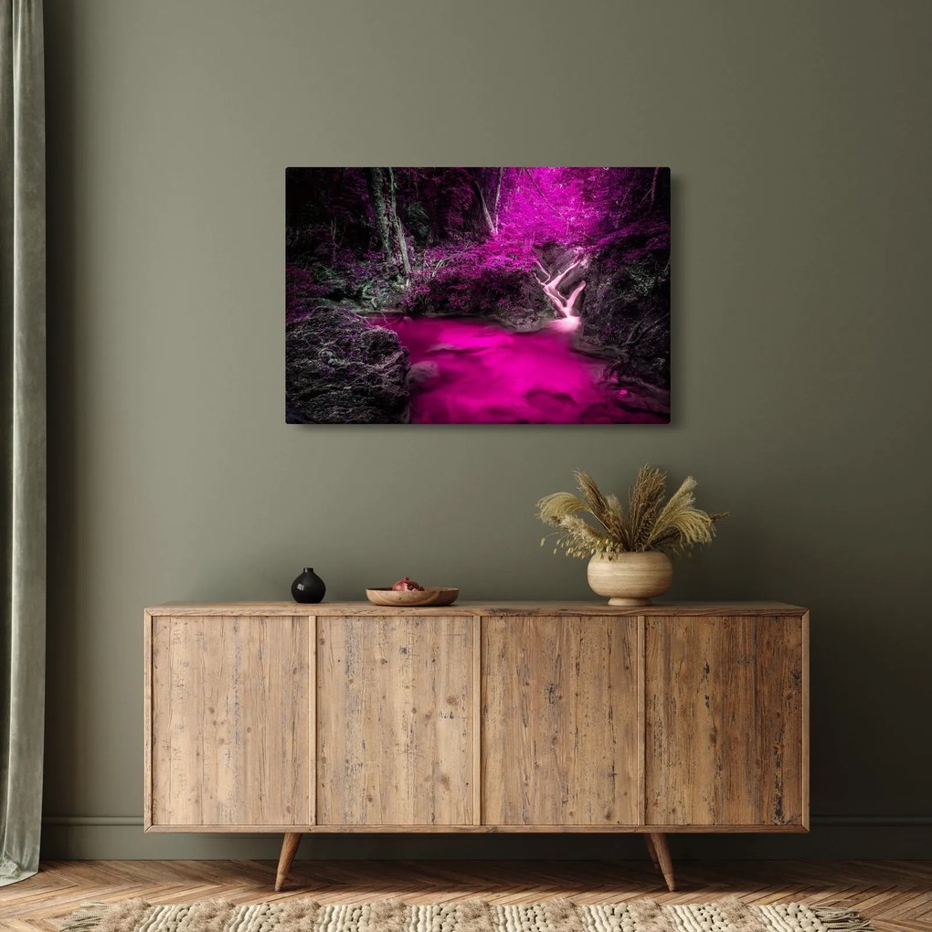 Obraz - Ružový les (90x60 cm)