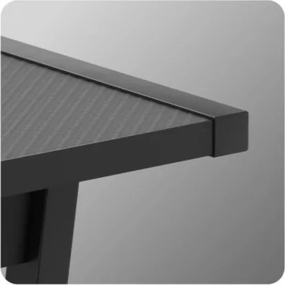 Herný rohový stôl Hero 6.0 RGB čierny